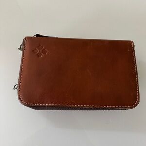 Patricia Nash Rich Brown Leather Wallet